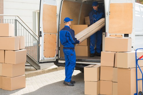 Local removals van helping with a Croydon home move