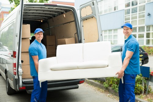 Moving van service helping with a home move in Croydon