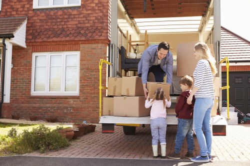 Removal team preparing a home move in Croydon