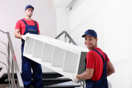 Professional moving van loaded with household items for a Croydon move
