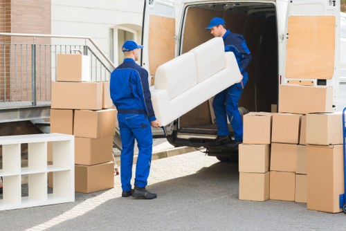 Removal team preparing a home move in Croydon