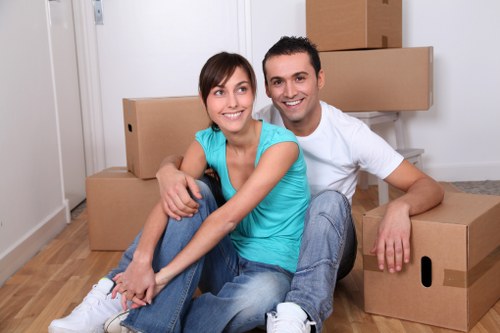 Removal team planning a house move in Croydon