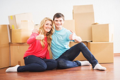 Careful handling of furniture during a local removal