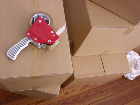 Checklist and boxes prepared for a Croydon removal service