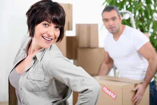 Boxes and household items prepared for man and van removals in Croydon