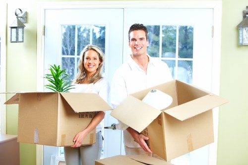 Office relocation service in Croydon with desks and equipment